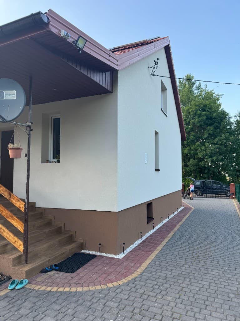 Elewacja domu jednorodzinnego Chorzele - widok boczny